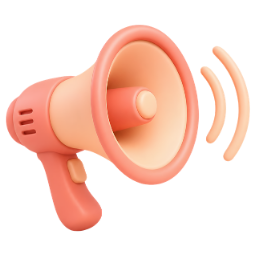 A megaphone shown in line art